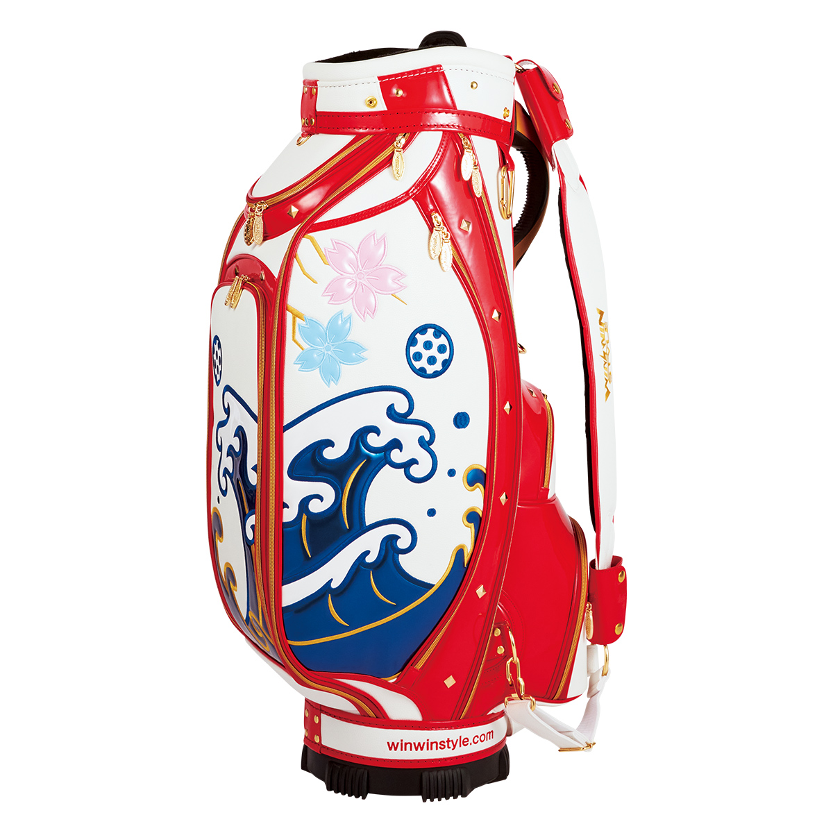 【限定100本】富士山/日本一CART BAG GOLD ゴルフバッグ キャディバッグ】【限定100本】富士山/日本一 CART BAG GOLD Version