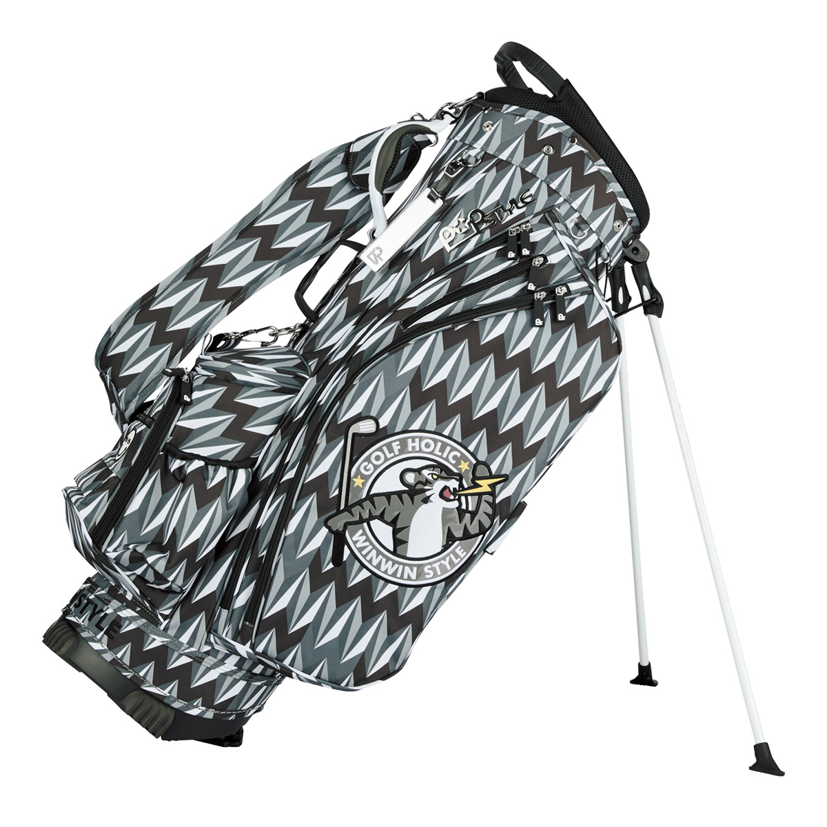 GOLF HOLIC ICON Ver. LIGHT WEIGHT STAND BAG BK
