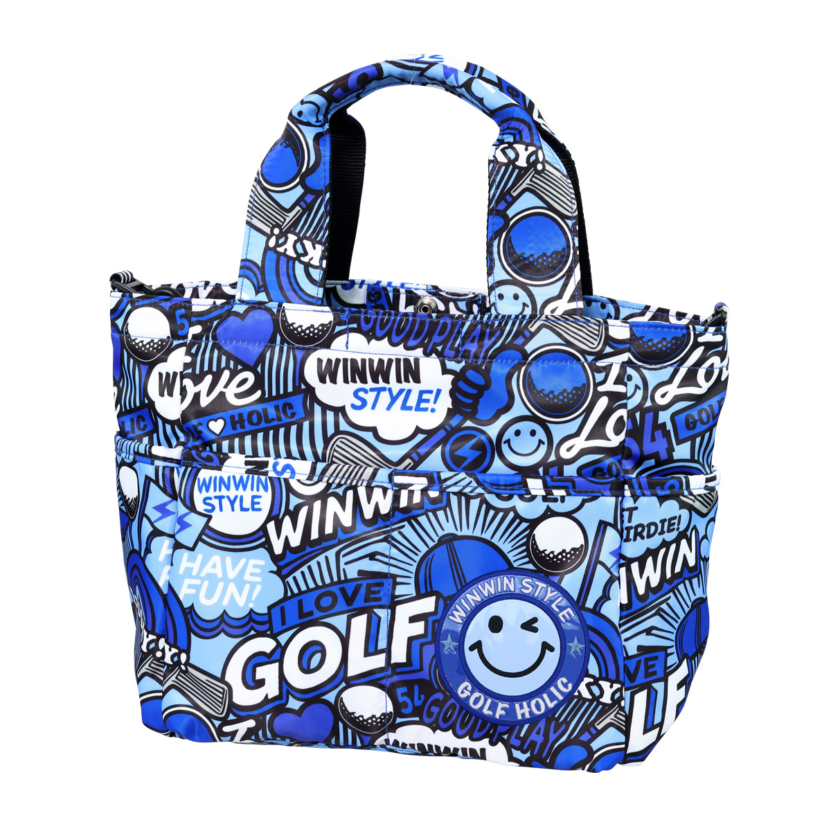GOOD TIME HOLIDAY ROUND TOTE BAG BL