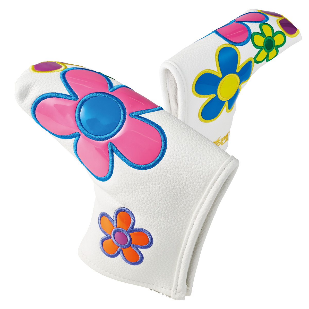 COLORFUL DAISY PUTTER COVER ブレードタイプ(PUレザー)WH