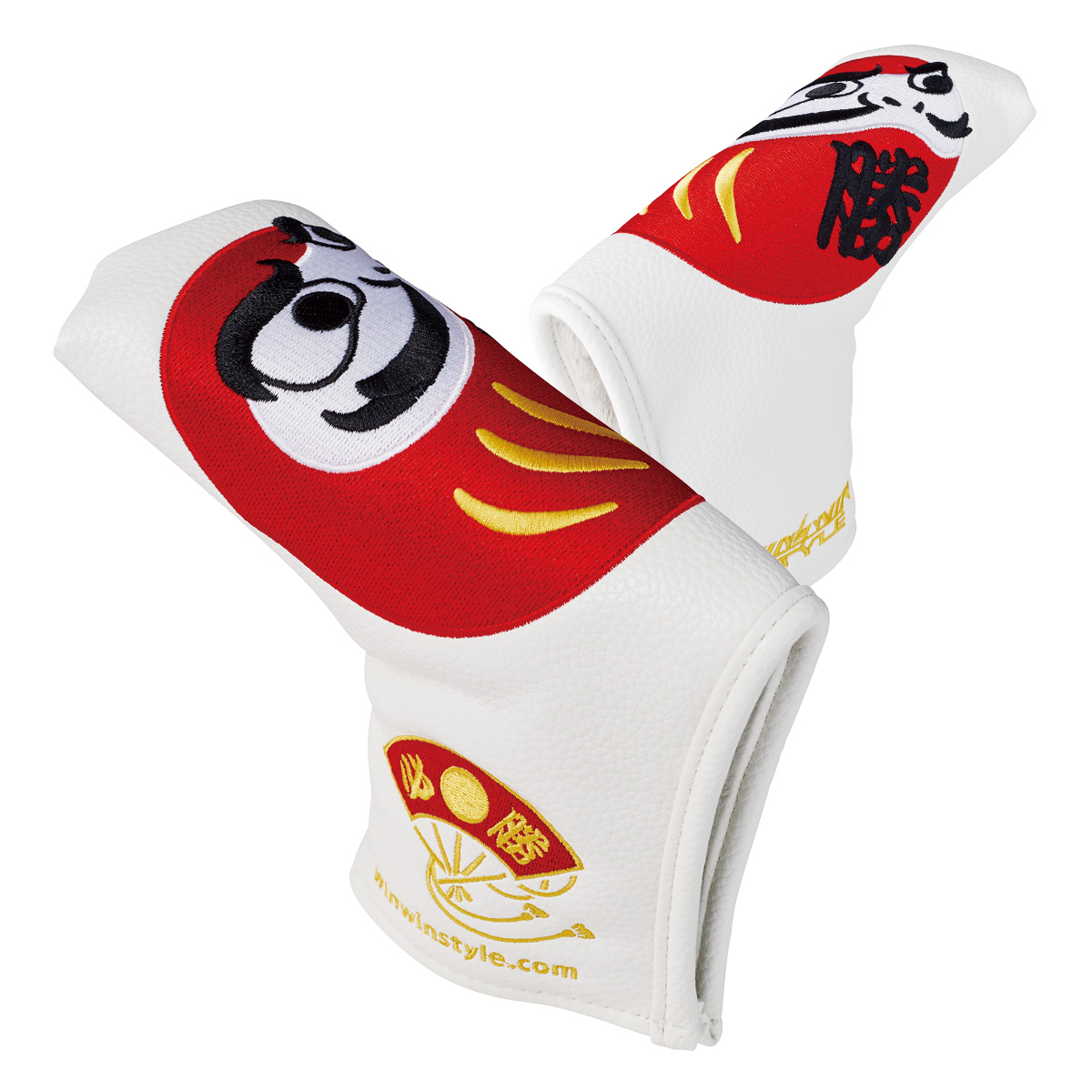 だるま/DARUMA PUTTER COVER ブレードタイプ(PUレザー) WH