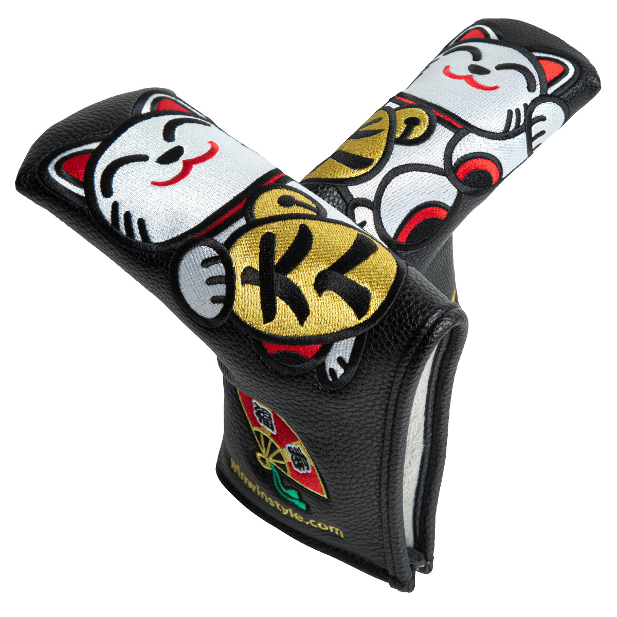 HAPPY CATs PUTTER COVER ブレードタイプ(PUレザー) BK
