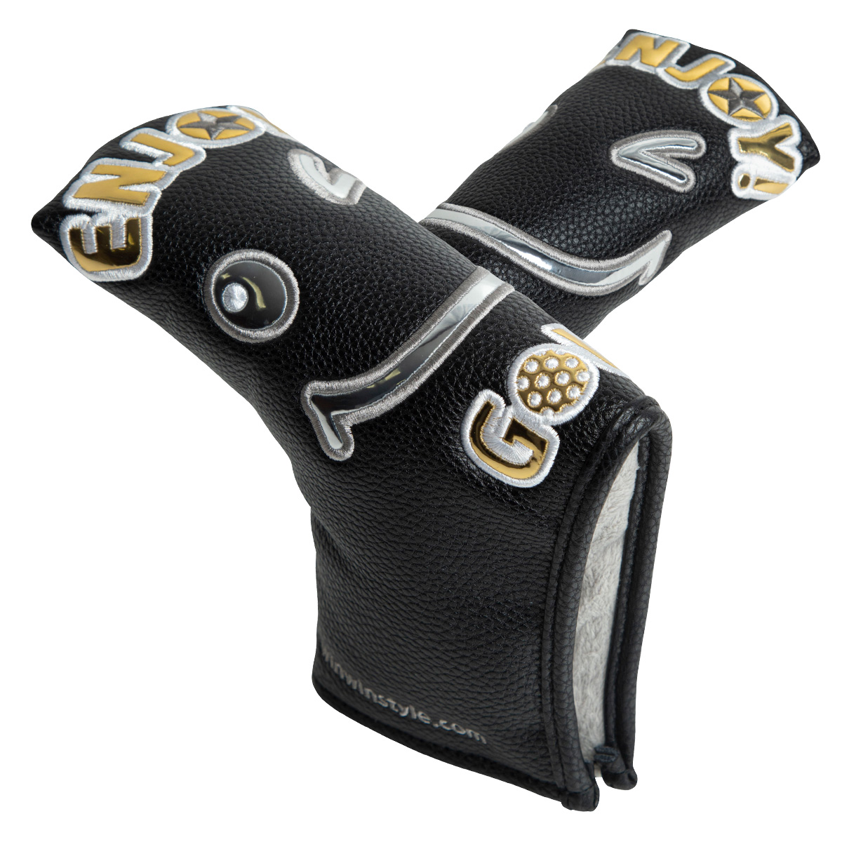 ENJOY GOLF PUTTER COVER ブレードタイプ(PUレザー) BK